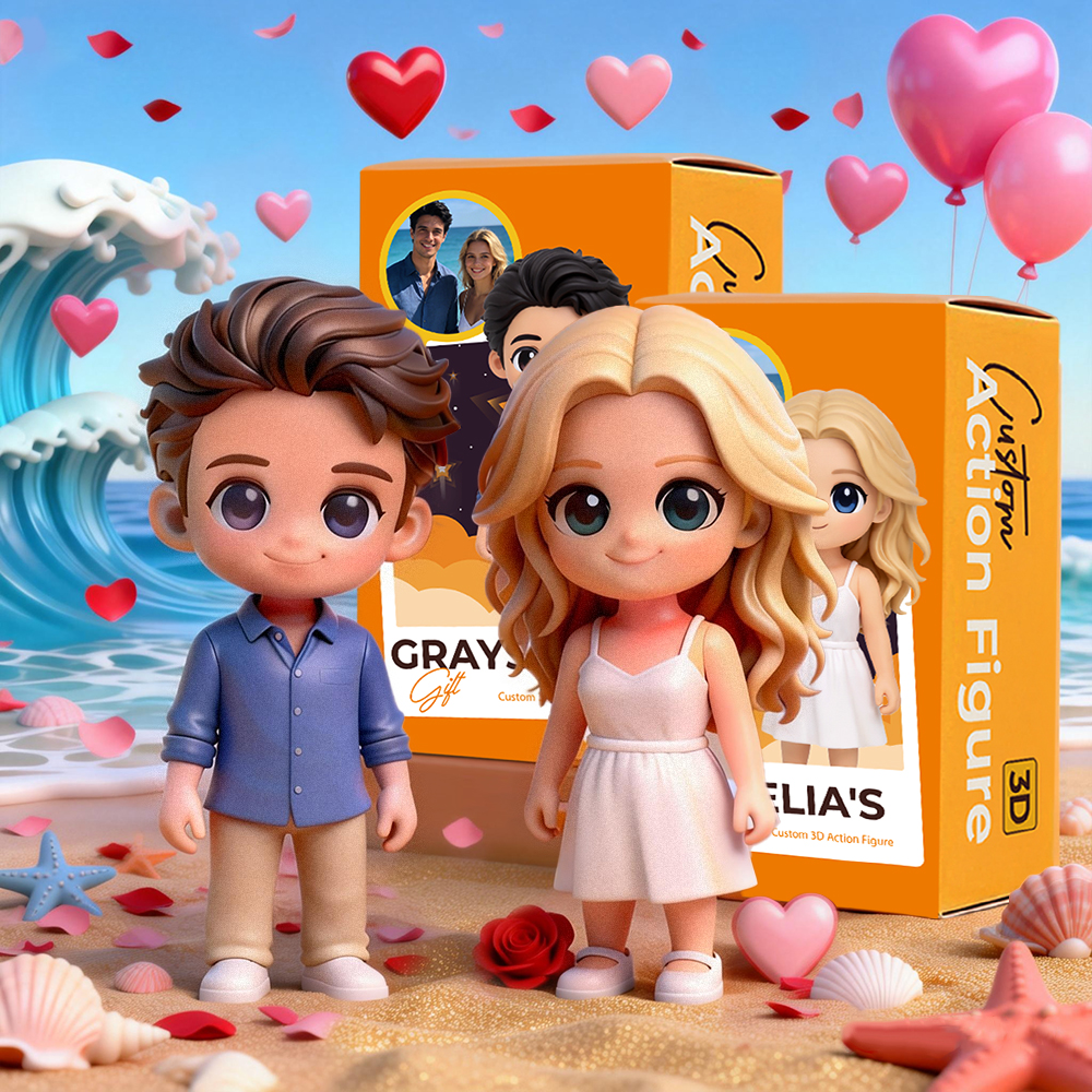 Personalisierte 3d-figur Nach Foto, Handgefertigte Mini-puppe, Weihnachtsgeschenk Für Ihre Liebsten