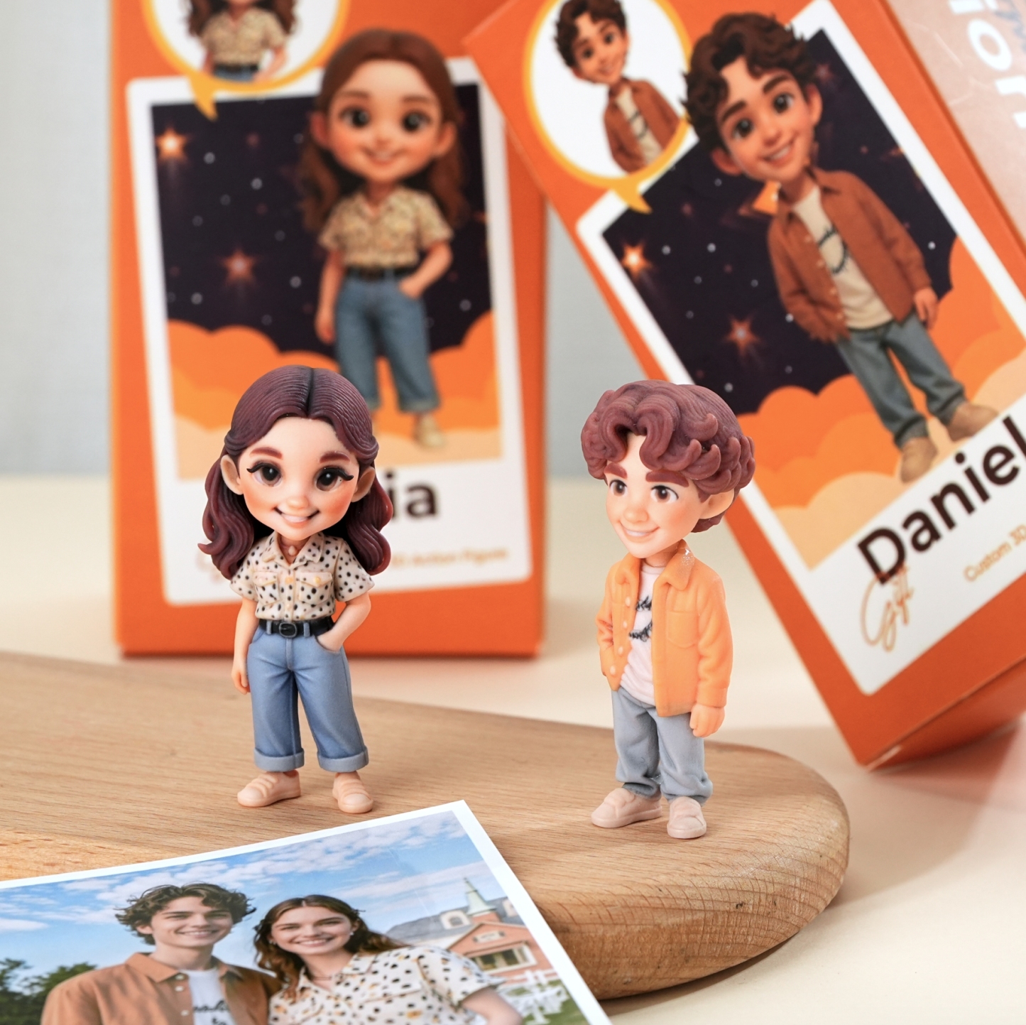 Individuell Gestaltete 3d-actionfigur Nach Ihrem Foto – Personalisierte Spielfigur – Einzigartiges Und Unvergessliches Geschenk Für Verliebte, Freunde Und Freundinnen - namenecklacede