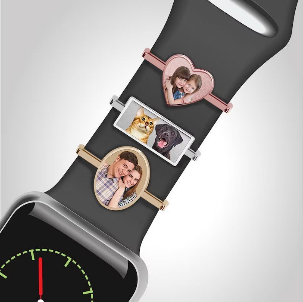 Benutzerdefinierter Uhrenarmband-anhänger, Personalisierter Smartwatch-foto-anhänger