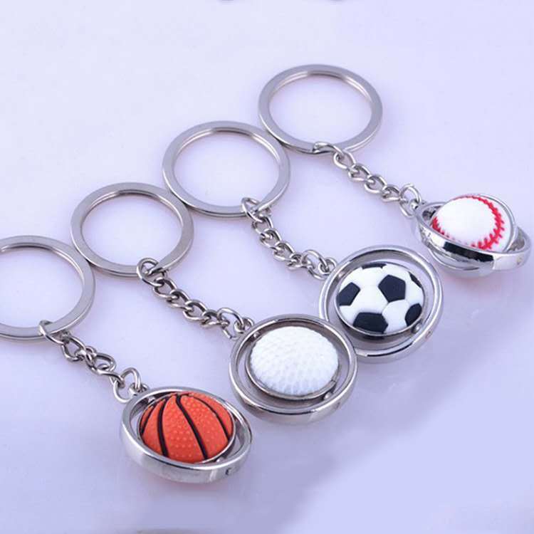 Kreativer Drehbarer Schlüsselanhänger Mit Basketball-, Fußball- Und Golfballmotiv – Einzigartiges Sportgeschenk Für Ihn - namenecklacede
