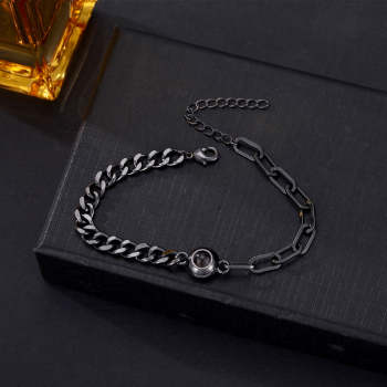 Personalisiertes Fotoarmband, Personalisiertes Fotoprojektionsarmband, Kreisförmiges Fotoarmband Mit Bild Innen Für Ihn - ihrenamenskettede