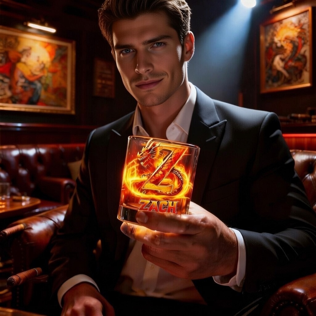 Personalisiertes Whiskeyglas Mit Feuerdrachen-motiv, Individuellem Monogramm Und Feuerdrachen-umrandung – Einzigartiges Geschenk Für Ihn - namenecklacede