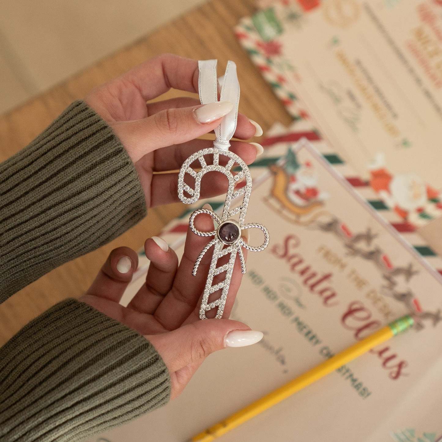 Personalisierte Weihnachtsschneeflocken-fotoverzierung Weihnachtsgeschenke - namenecklacede