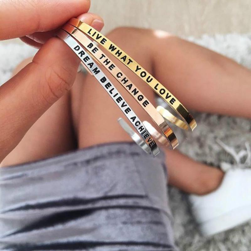 Rose Gold Engravable Cuff Bangle