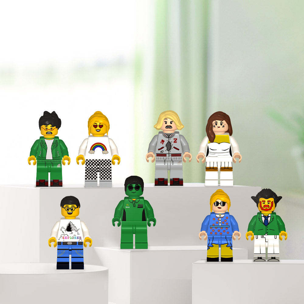 Benutzerdefinierte Minifiguren, Personalisierte Minifiguren, Erstellen Sie Ihre Eigenen Minifiguren - ihrenamenskettede