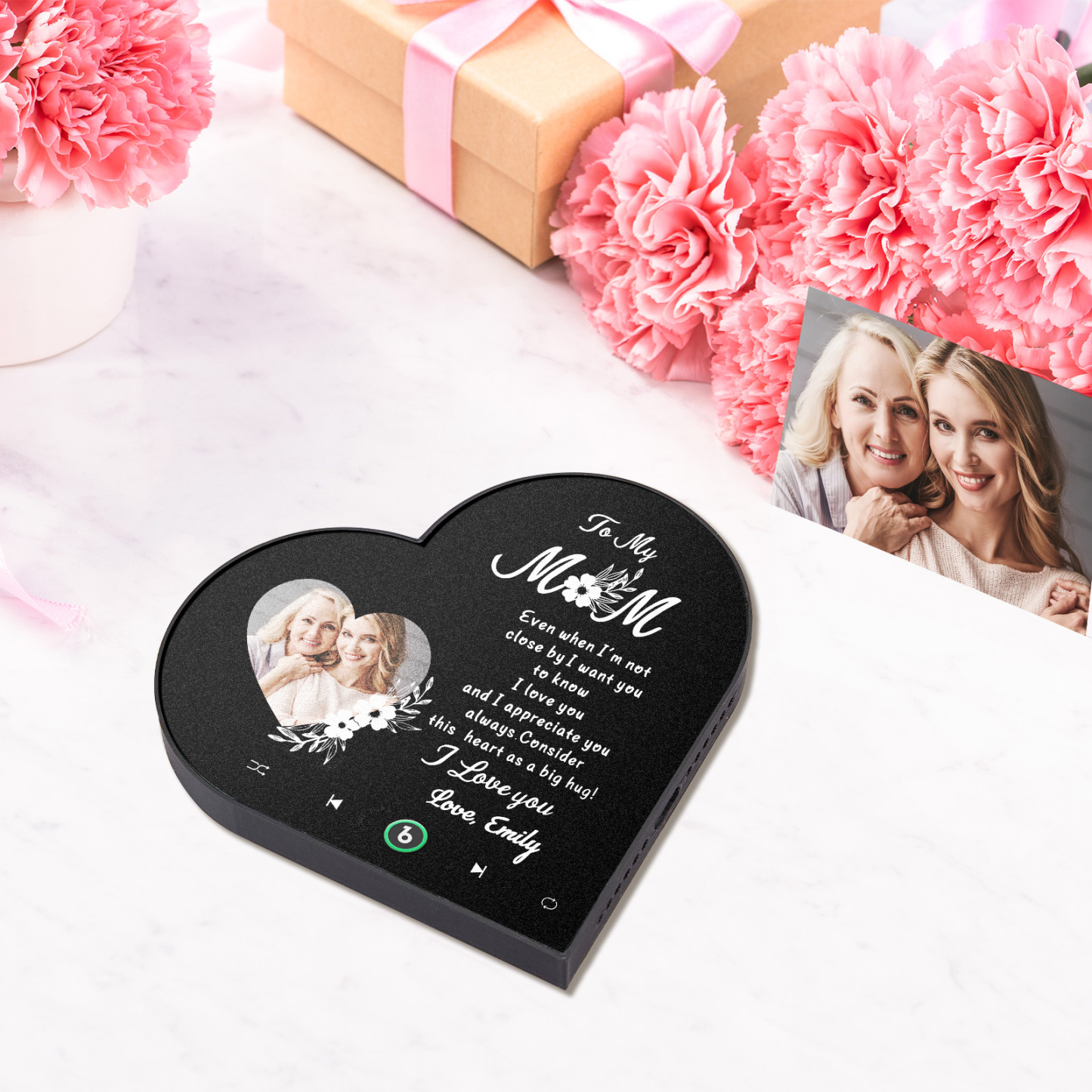 Personalisierter Musik-kühlschrankmagnet „du Bist Das Stück, Das Uns Zusammenhält", Muttertagsgeschenke, Geschenk Für Mama - namenecklacede