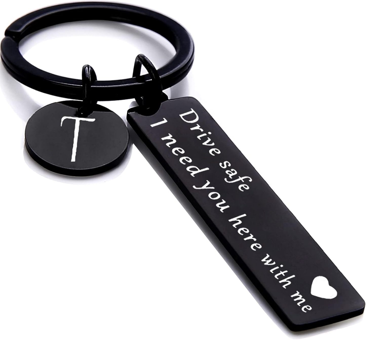 Drive safe keychain for boyfriend, 26 Letter Keychain, I Need You Here with me