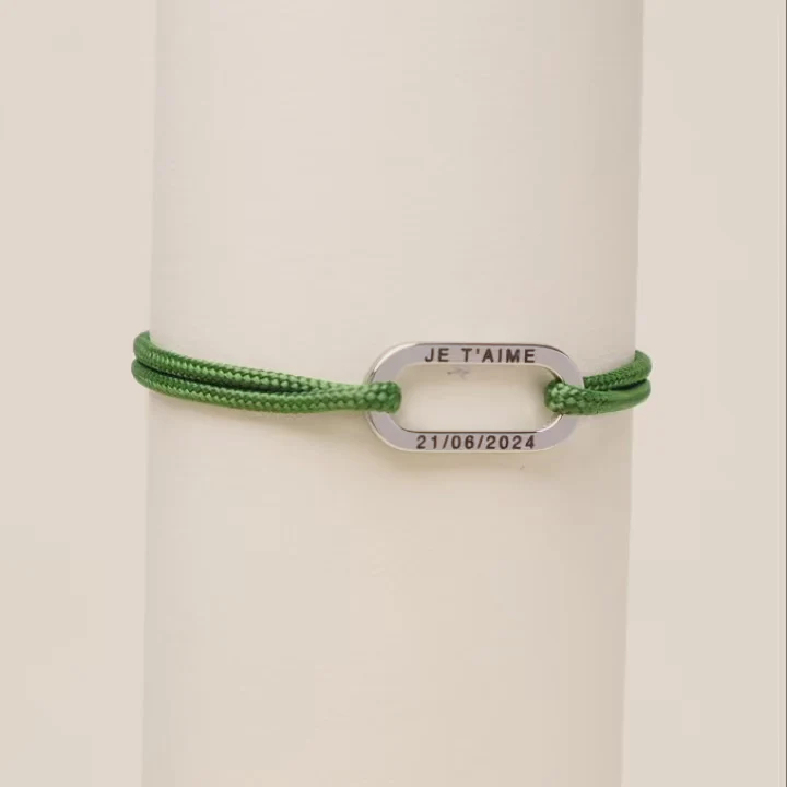 Personalisiertes Edelstahl-gliederarmband Für Herren, Individuell Graviert, Mit Verstellbarem Band, Ideales Valentinstagsgeschenk Für Ihn - namenecklacede