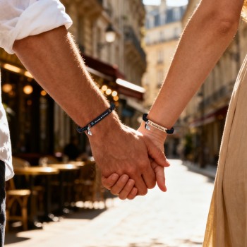 Valentinstagsgeschenk: Magnetisches Partnerarmband-set Mit Personalisiertem Namen Und Geburtsstein, Passendes Herz-magnet-set, Personalisierte Partnerarmbänder Mit Halbem Herzanhänger - namenecklacede