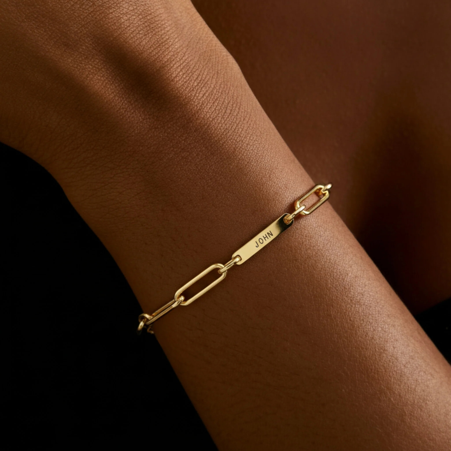 Personalisiertes Namensarmband Für Paare, Armband Mit Individueller Namensgravur, Zeitloses Gliederkettenarmband, Geschenk Für Sie/ihn - namenecklacede