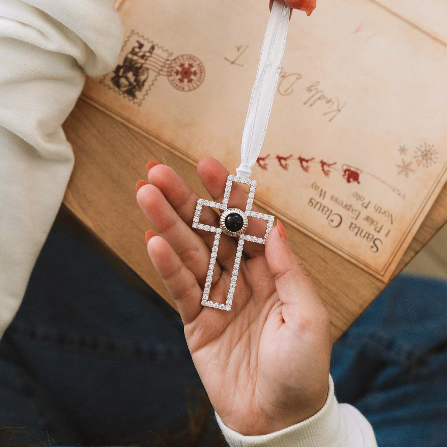 Personalisierte Weihnachtsschneeflocken-fotoverzierung Weihnachtsgeschenke - namenecklacede