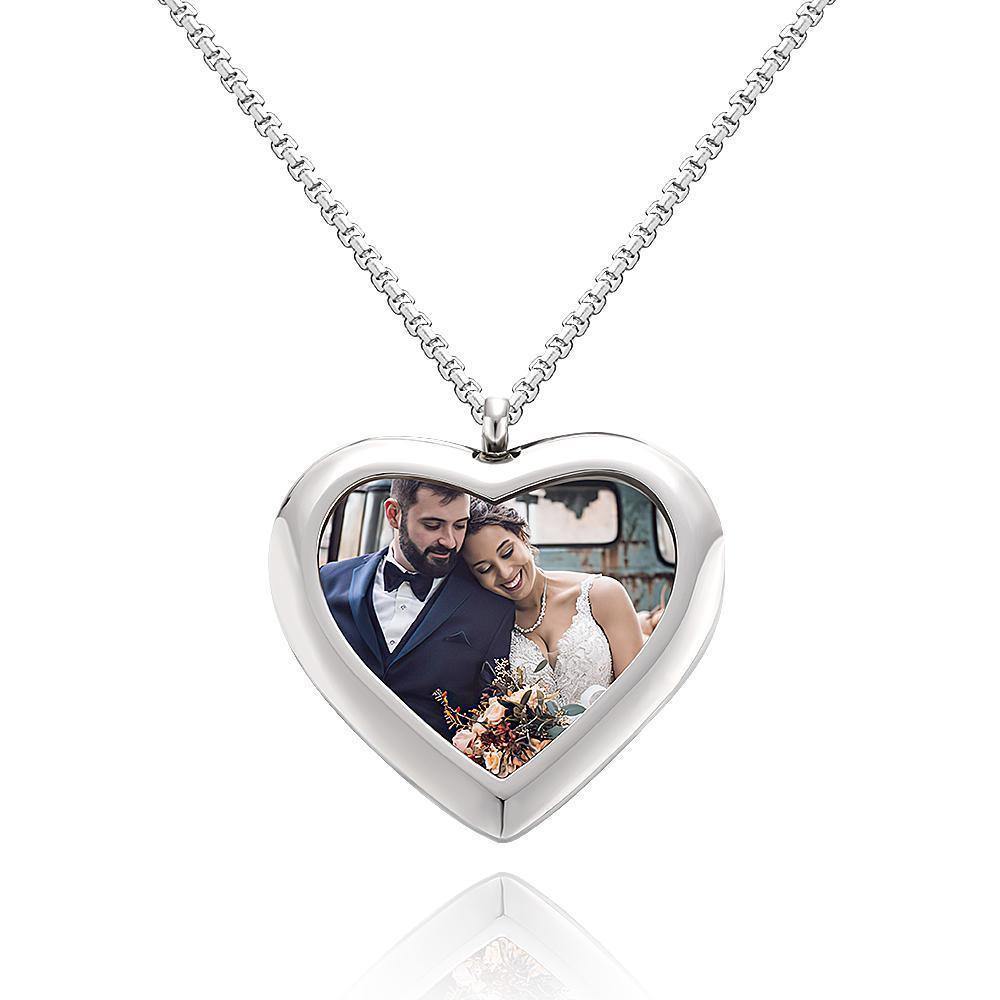 Benutzerdefinierte Foto-Anhänger Halskette Herz Anhänger Halskette Geschenke Für Sie
