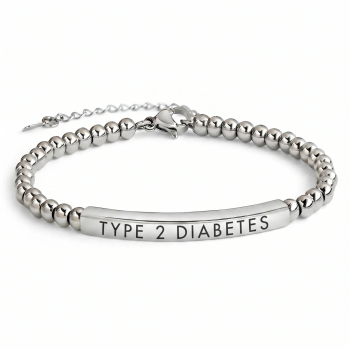 Personalisiertes Diabetes-Alarmarmband, Individuelles Asthma-Armband, Notfall-Sicherheitsgeschenk Für Die Familie - namenecklacede