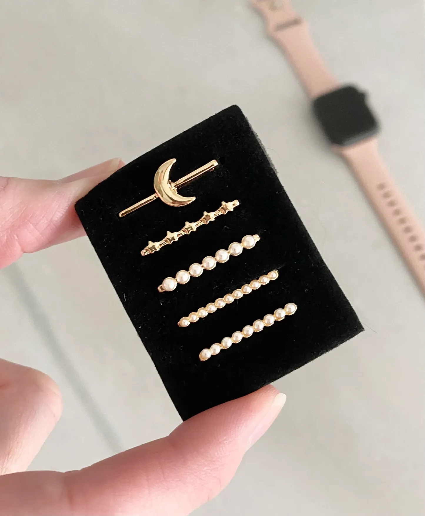 Uhren-charm-accessoire, Stapelbarer Uhren-charm, Brautjungfern-geschenk, Uhrenarmband-charm, Uhrenarmband Mit Mond-charm - namenecklacede