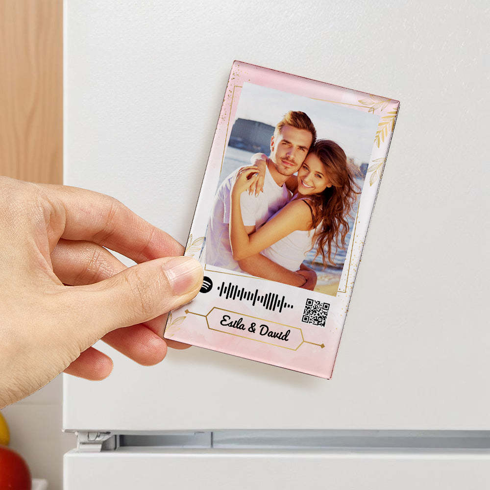 Nfc-musik-kühlschrankmagnet Aus Acryl, Individueller Musik-lied-kühlschrankmagnet, Personalisierter Musik-kühlschrankmagnet, Kann Lieder Abspielen - ihrenamenskettede