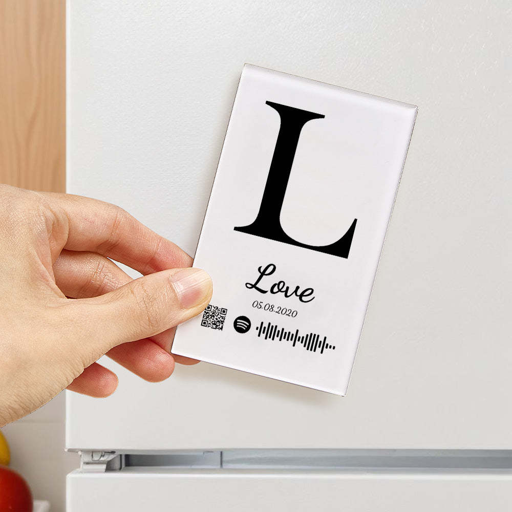 Nfc-musik-kühlschrankmagnet Aus Acryl, Individueller Musik-lied-kühlschrankmagnet, Personalisierter Musik-kühlschrankmagnet, Kann Lieder Abspielen - ihrenamenskettede