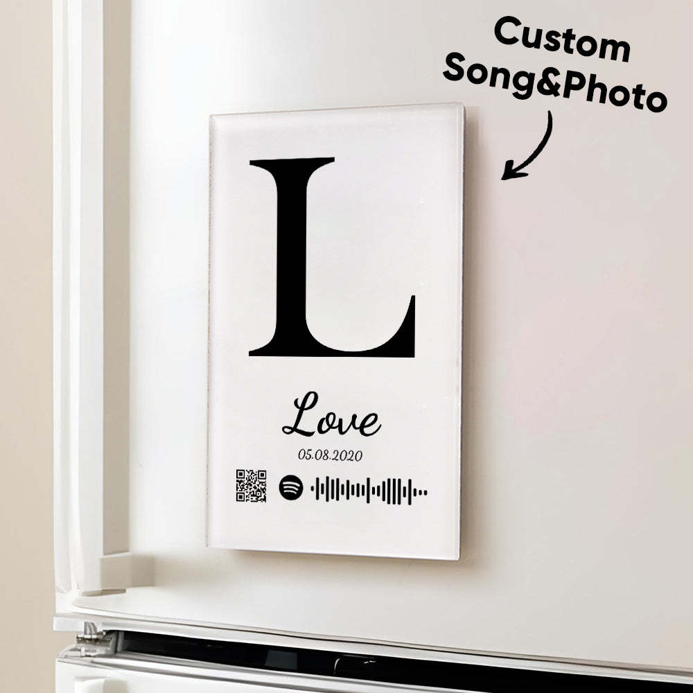 Nfc-musik-kühlschrankmagnet Aus Acryl, Individueller Musik-lied-kühlschrankmagnet, Personalisierter Musik-kühlschrankmagnet, Kann Lieder Abspielen - ihrenamenskettede