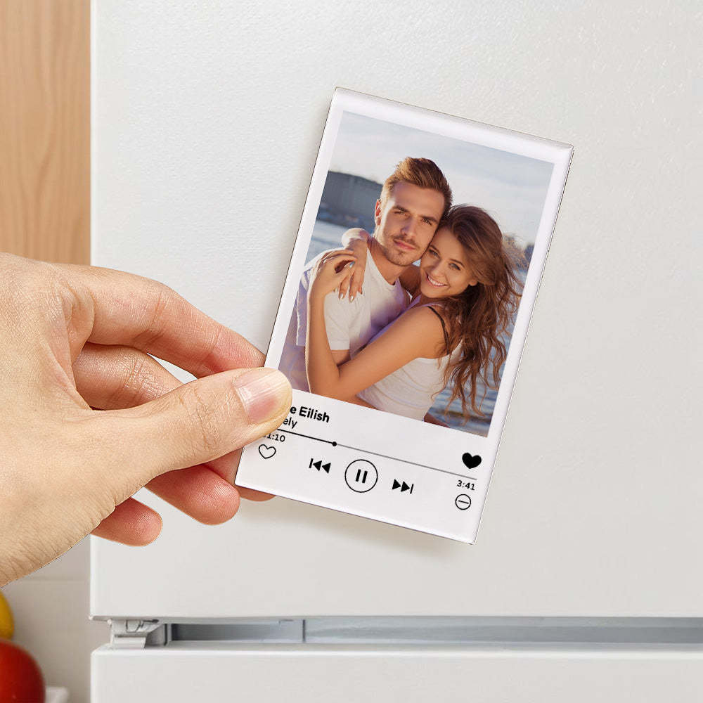 Nfc-musik-kühlschrankmagnet Aus Acryl, Individueller Musik-lied-kühlschrankmagnet, Personalisierter Musik-kühlschrankmagnet, Kann Lieder Abspielen - ihrenamenskettede