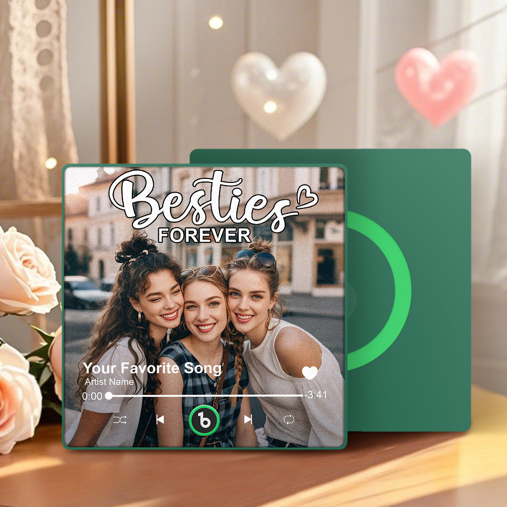 Personalisierter Kühlschrankmagnet Mit Musikfunktion, Sprachaufnahme Und Fotofunktion – Einzigartiges Geschenk Zum Jahrestag, Zur Hochzeit Oder Zu Weihnachten Für Sie, Ihn Und Paare - namenecklacede