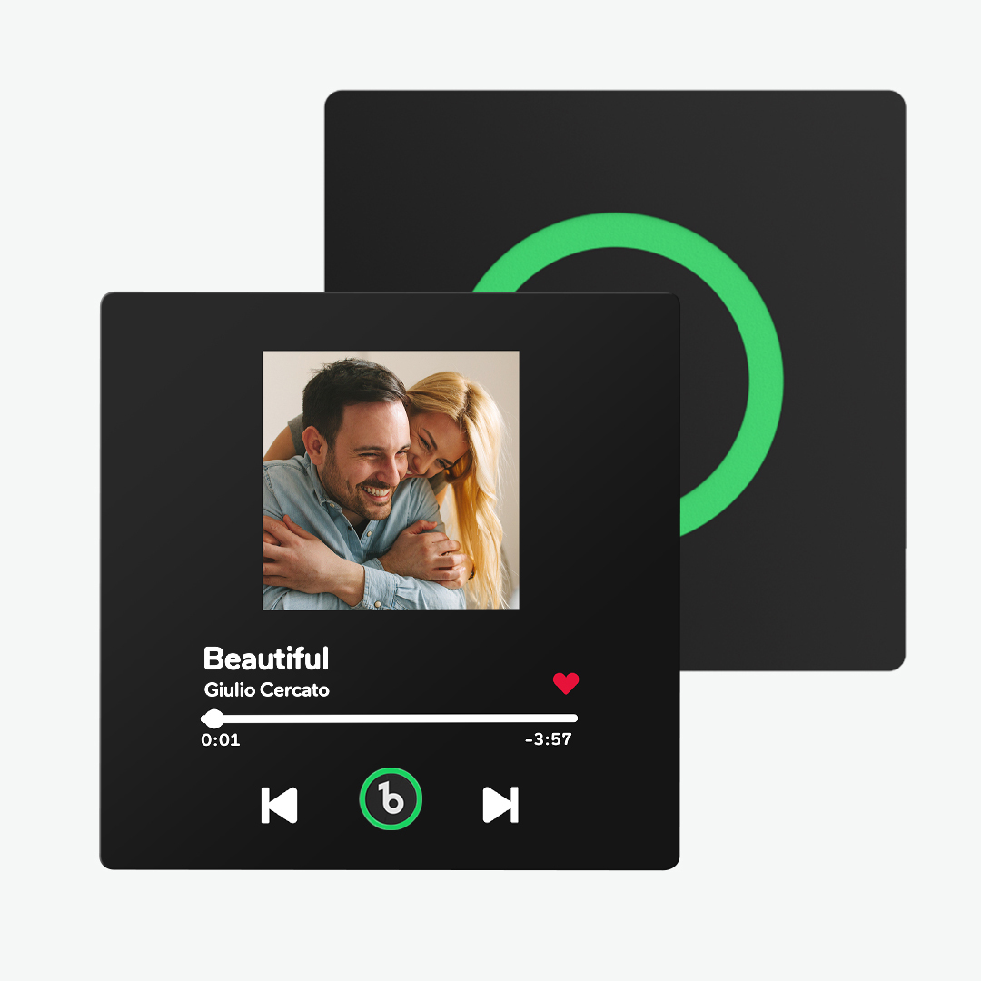 Neuer 4.0-upgrade-kühlschrankmagnet Mit Benutzerdefinierter Musik, Bunter Rahmen, Album-kühlschrankmagnet, Kann Lieder Abspielen, Geschenk Für Paare, Kann Ihre Musik Hochladen - namenecklacede