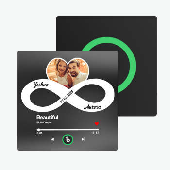 Personalisierter Musik-kühlschrankmagnet, Unendliche Liebe, Album-kühlschrankmagnet, Valentinstagsgeschenke, Bunt - ihrenamenskettede