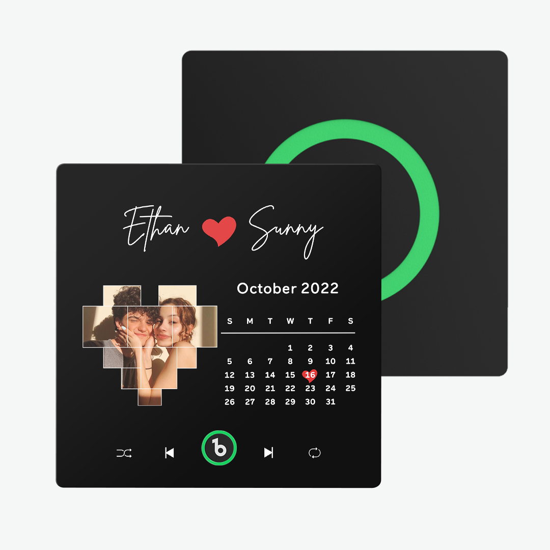 Neues 4.0-upgrade, Individueller Musik-kühlschrankmagnet, Geschenk Für Paare, Bunter Rahmen, Album-kühlschrankmagnet, Kann Lieder Abspielen - namenecklacede