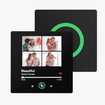 Individueller Musik-kühlschrankmagnet, 4 Fotos, Buntes Album, Kühlschrankmagnet, Geschenke Für Freundin - namenecklacede
