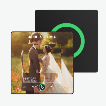 Individueller Musik-kühlschrankmagnet, Album-kühlschrankmagnet Mit Buntem Rahmen, Hochzeitsgeschenke - namenecklacede