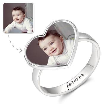 Foto Ring Mit Gravur Silber Always Love You