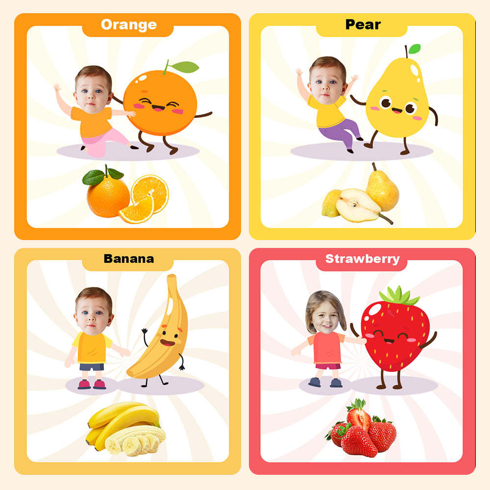 Baby's First Food Book Geschenke Mit Individuellem Namen Und Gesicht Für Das Baby - ihrenamenskettede