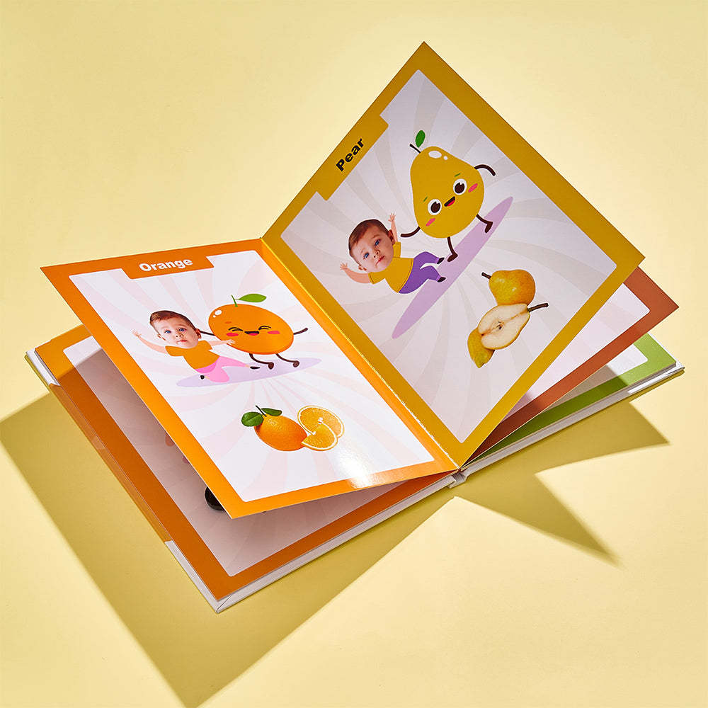 Baby's First Food Book Geschenke Mit Individuellem Namen Und Gesicht Für Das Baby - ihrenamenskettede