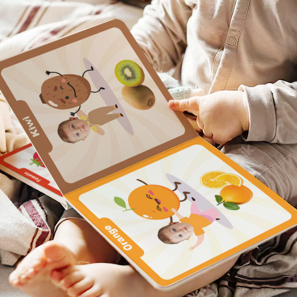 Baby's First Food Book Geschenke Mit Individuellem Namen Und Gesicht Für Das Baby - ihrenamenskettede