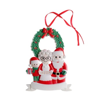 Personalisierter Weihnachtsbaumschmuck, Personalisierter Weihnachtsmann Mit Text, Geschenk Für Die Familie - ihrenamenskettede