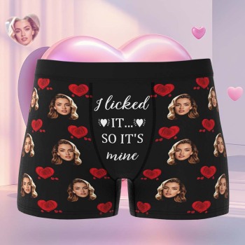 Benutzerdefiniertes Gesicht & Name Herren-boxershorts Unterwäsche Rose Secret Personalisierte Boxershorts Für Freund Ehemann Geschenk - namenecklacede