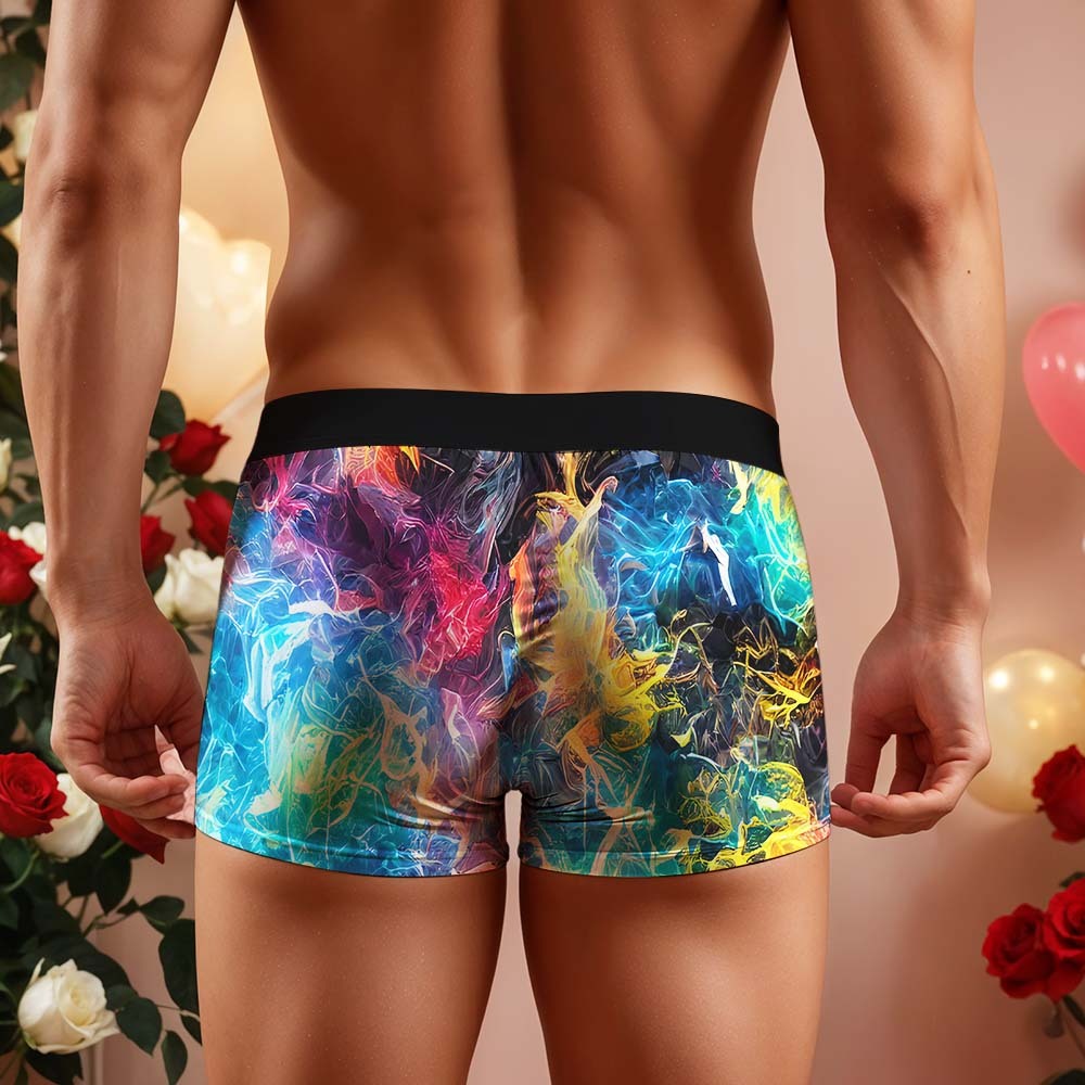 Benutzerdefinierte Herren Boxershorts Personalisierte Freundin Foto Boxer Briefs Valentinstag Geschenk - namenecklacede