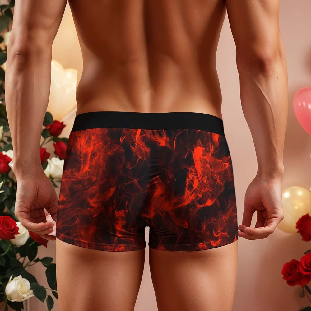 Benutzerdefinierte Herren Boxershorts Personalisierte Freundin Foto Boxer Briefs Valentinstag Geschenk - namenecklacede