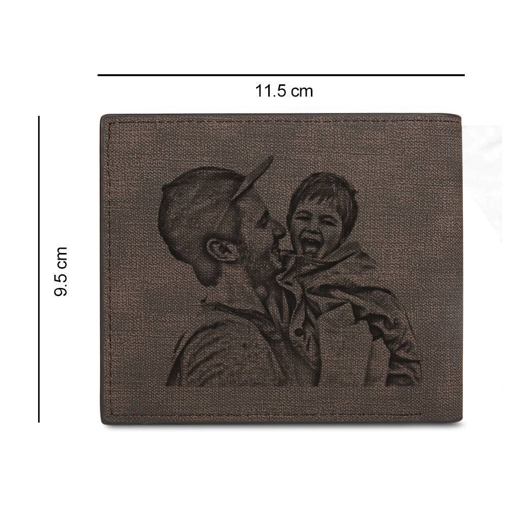 Personalisierte Doppel Seitige Foto Brieftasche