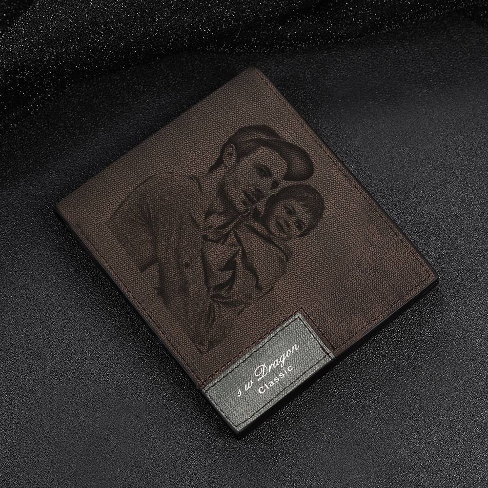 Personalisierte Doppel Seitige Foto Brieftasche