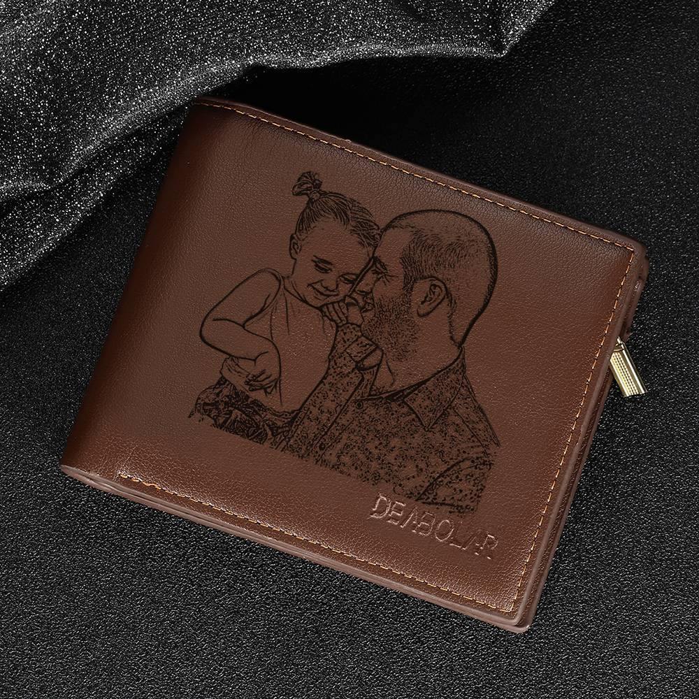 Father's Day Gifts - Photo Engraved Wallet Gift for Men - yournamenecklaceuk