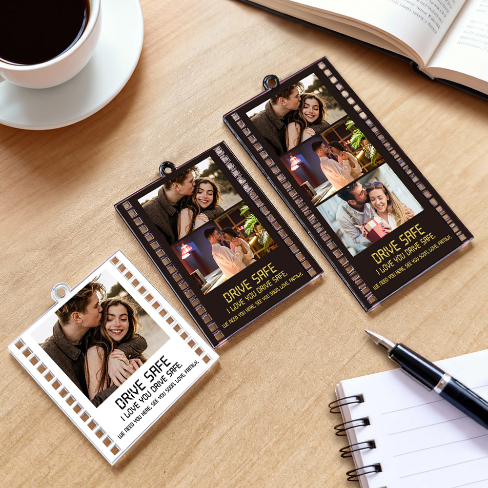 Personalisierter Auto-anhänger Mit Foto, Weihnachtsgeschenk Für Den Freund, Geschenk Für Sicheres Fahren, Geschenk Für Das Erste Auto, Valentinstagsgeschenk Für Den Freund, Geschenk Für Ihn - namenecklacede