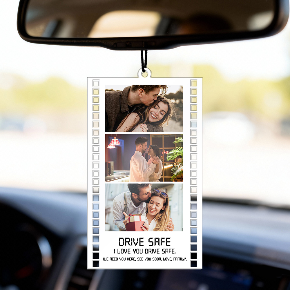 Personalisierter Auto-anhänger Mit Foto, Weihnachtsgeschenk Für Den Freund, Geschenk Für Sicheres Fahren, Geschenk Für Das Erste Auto, Valentinstagsgeschenk Für Den Freund, Geschenk Für Ihn - namenecklacede