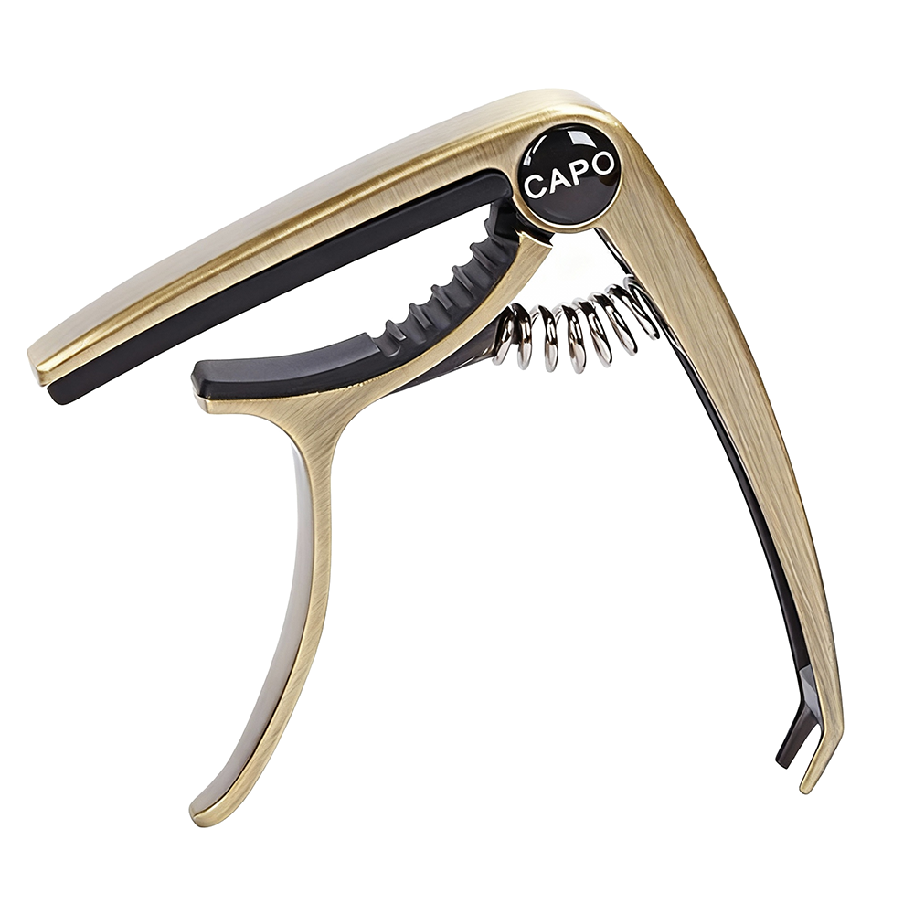 Personalisierter Gitarren-capo Aus Metall Mit Holzmaserung, Individueller Botschaft, Graviertem Plektrum, Geburtstagsgeschenk, Vatertagsgeschenk Für Gitarristen - namenecklacede