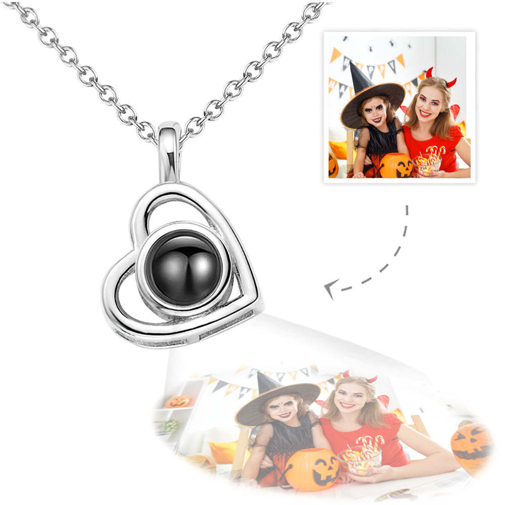 Foto-Anhänger mit Herz für Halloween