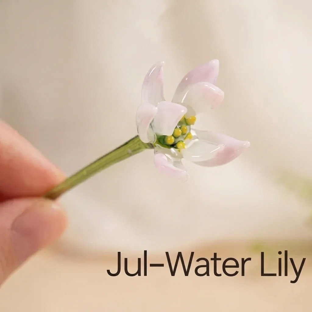 Personalisierter Geburtsblumenstrauß Aus Glas, Mini-blumengeschenk Für Mama, Oma, Muttertagsgeschenk - namenecklacede