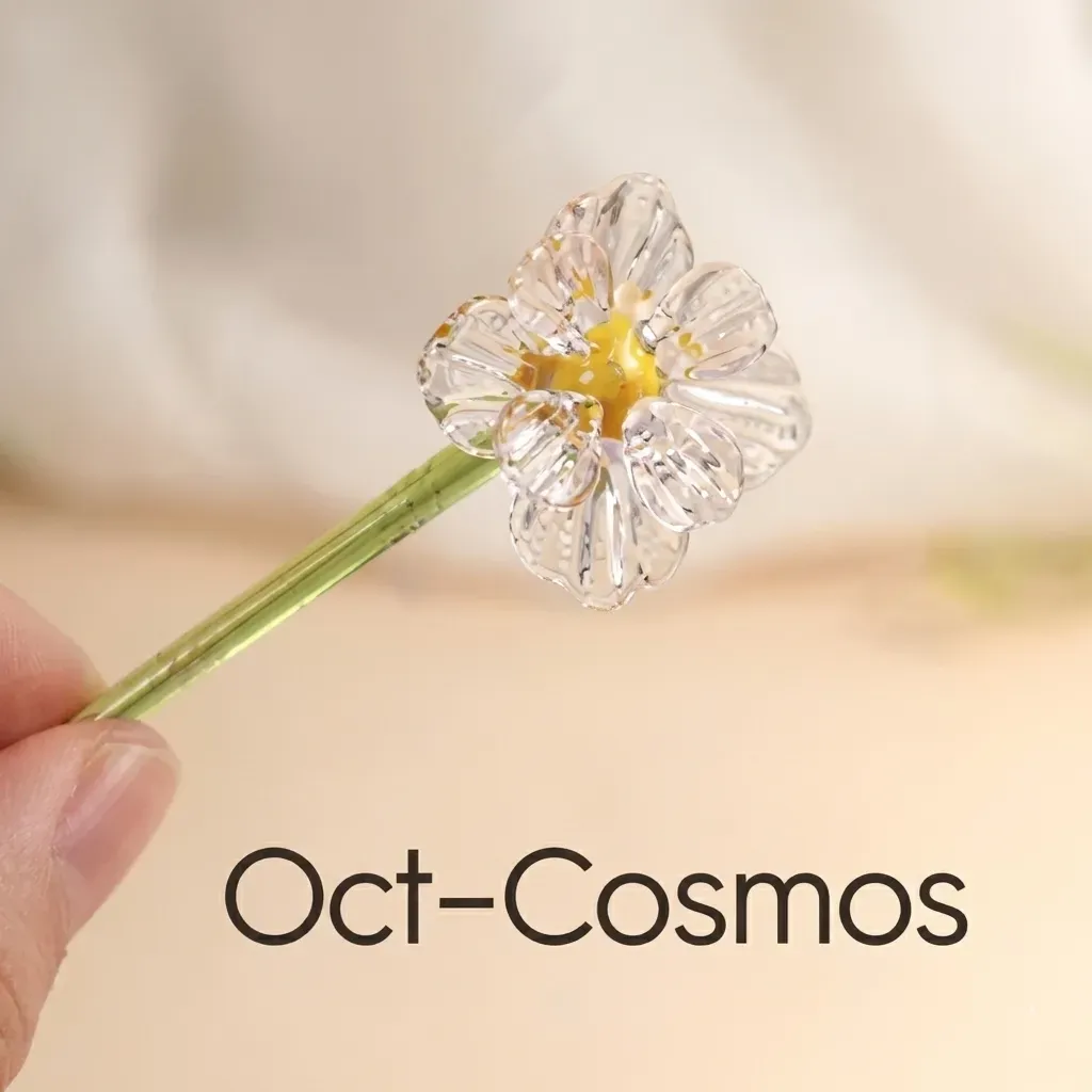 Personalisierter Geburtsblumenstrauß Aus Glas, Mini-blumengeschenk Für Mama, Oma, Muttertagsgeschenk - namenecklacede