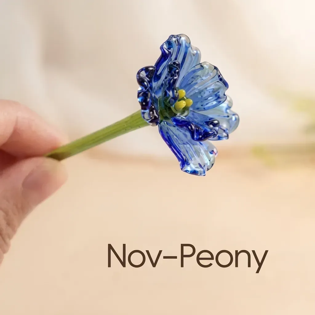 Personalisierter Geburtsblumenstrauß Aus Glas, Mini-blumengeschenk Für Mama, Oma, Muttertagsgeschenk - namenecklacede