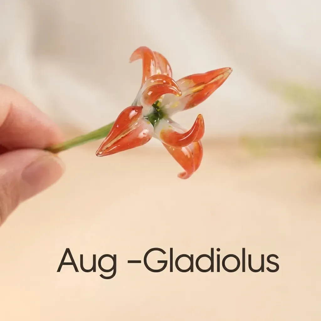 Personalisierter Geburtsblumenstrauß Aus Glas, Mini-blumengeschenk Für Mama, Oma, Muttertagsgeschenk - namenecklacede