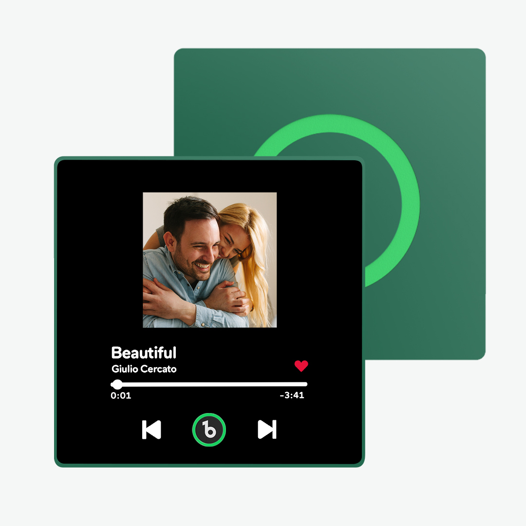 Personalisierter Musik-kühlschrankmagnet, Bunter Rahmen, Personalisierter Album-kühlschrankmagnet, Der Lied Abgespielt Werden Kann, Jubiläumsgeschenk Für Paare - namenecklacede