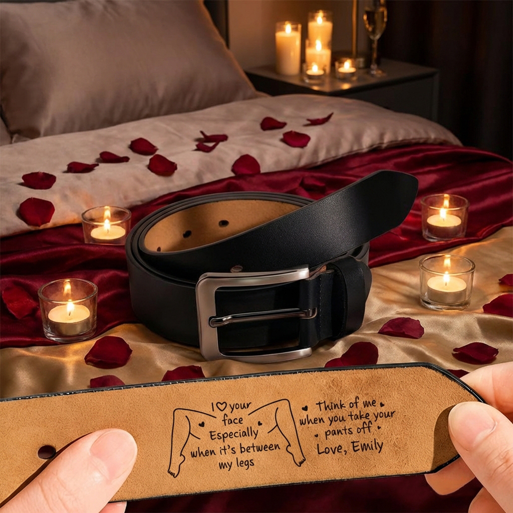 Personalisierter Rindsledergürtel Mit Individueller Gravur – Ein Freches Geschenk Zum Valentinstag Für Ihn - namenecklacede