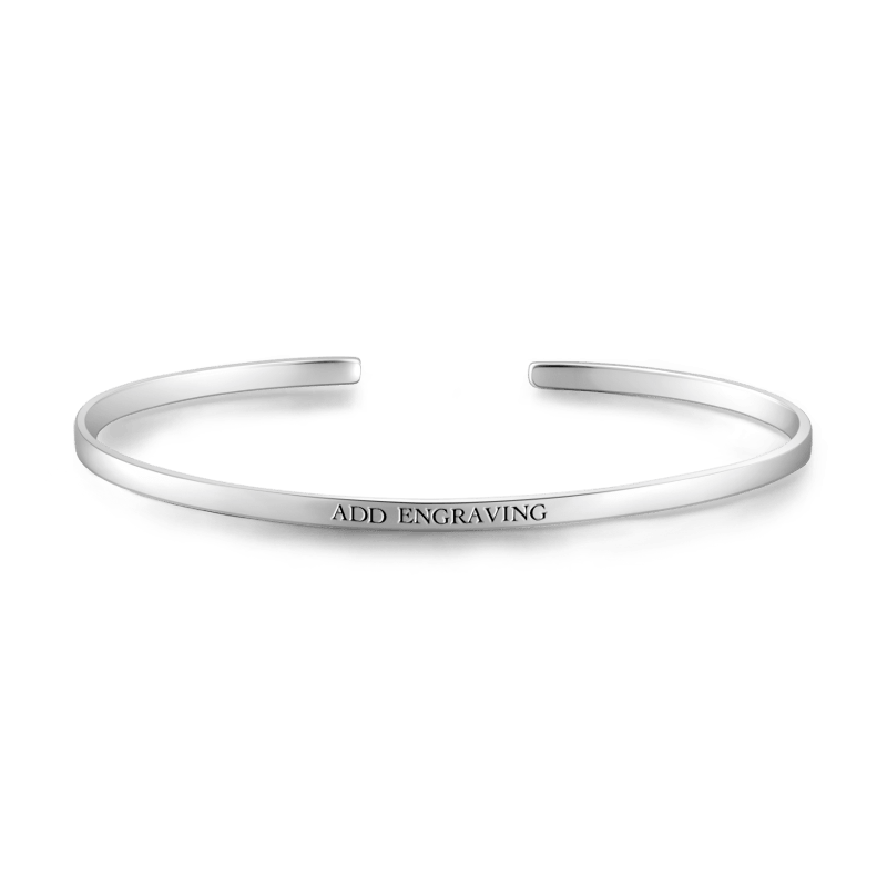 Customizable Bangle Silver